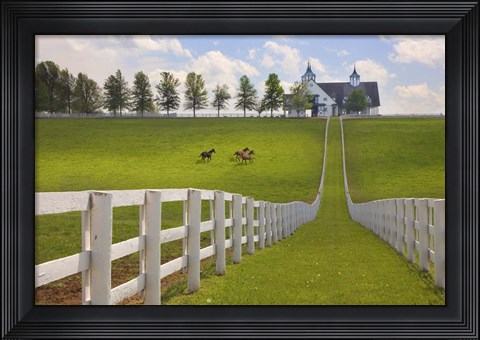 Framed Manchester Farm, Kentucky 08 Print