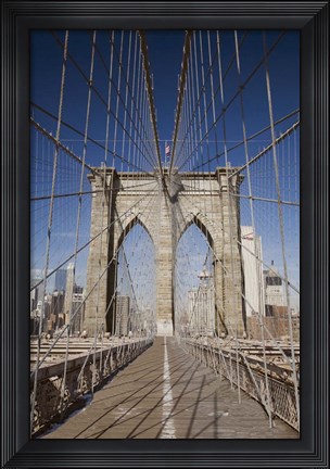 Framed Brooklyn Bridge,  New York City, New York 08 Print