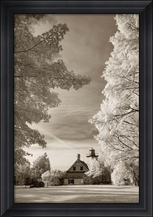 Framed Eagle Bluff Lighthouse #2, Door County, Wisconsin 12 Print