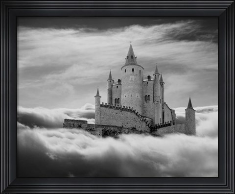 Framed Castle In The Clouds, Segovia, Spain 11 Print