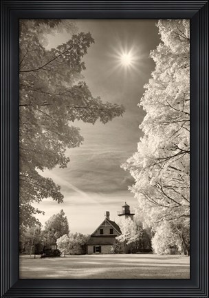Framed Eagle Bluff Lighthouse #2, Door County, Wisconsin 12 Print