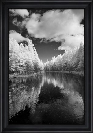 Framed Mirror Of Heaven, Palms Book State Park, Michigan 12 Print