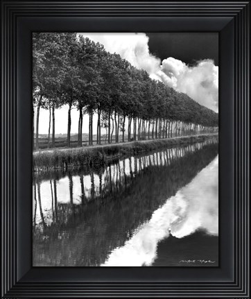 Framed Holland Canal, Sluis, Holland Print
