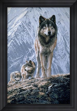 Framed Crossing The Ridge Print