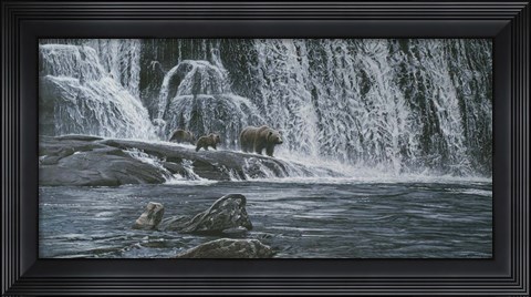 Framed Grizzlies / Falls Print