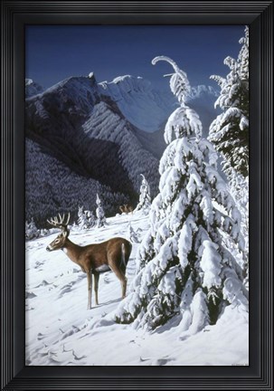Framed October Snow Print