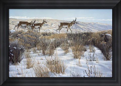 Framed Walking The Ridge Print