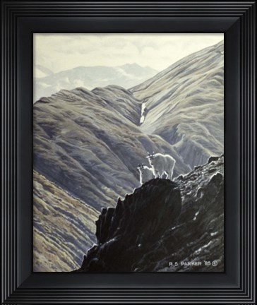 Framed Rock Climbers Print