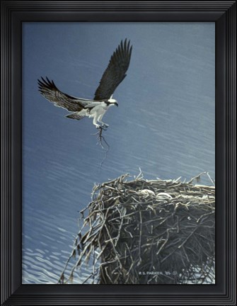Framed Above The Lake Print
