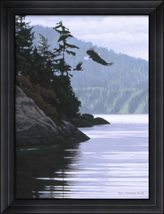 Framed Two Eagles Print