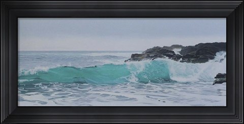 Framed Breaking Wave Print