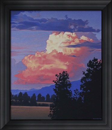 Framed Evening Clouds Print