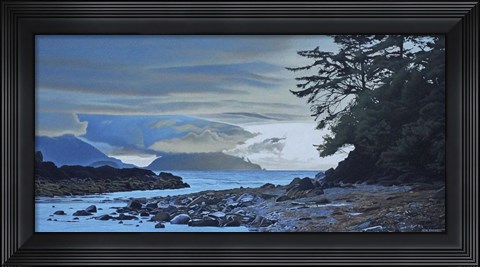 Framed Haida Gwaii Evening Shore Print