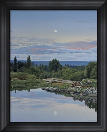 Framed Lunar Reflection Print