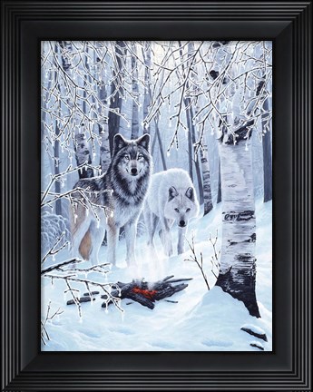 Framed Fire And Ice Print