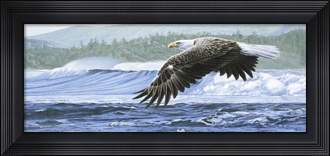 Framed Wind On The Waves Print