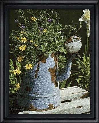 Framed Coffee Pot Print