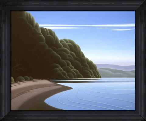 Framed Coast Line Print