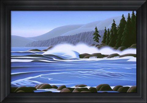 Framed Breakers Print