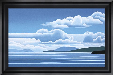 Framed Break In The Clouds Print