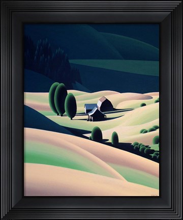 Framed Cattle Country Print