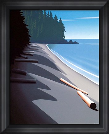 Framed French Beach Print