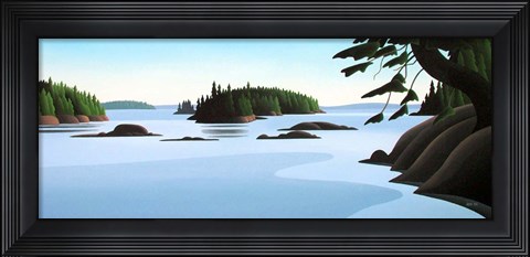 Framed Islands Print