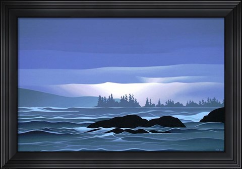 Framed Islands After The Storm Print