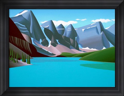 Framed Moraine Lake Print