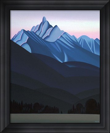 Framed Mountain Dawn Print