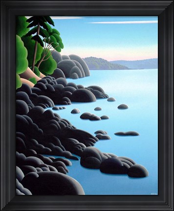 Framed Rocky Shore Print