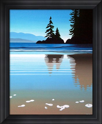 Framed Sand Froth Print