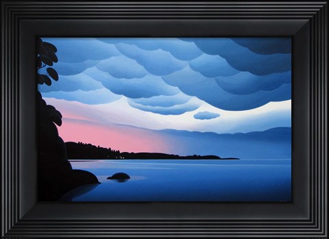 Framed Shore Lights Print