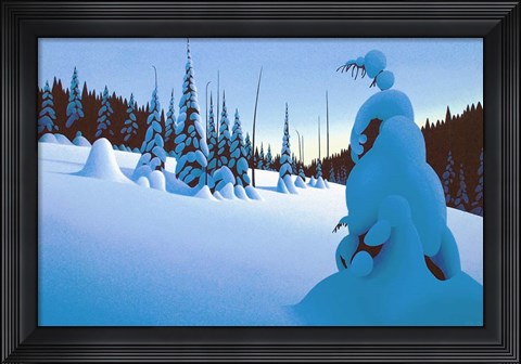 Framed Snowy Dawn Print