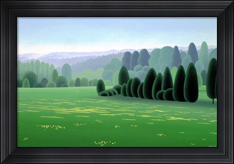 Framed Spring Fields Print
