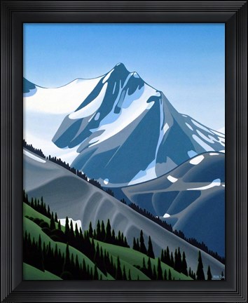 Framed Western Mountain Print
