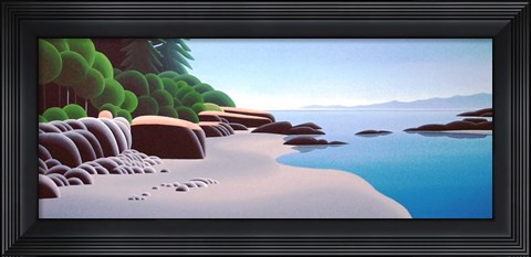 Framed Witty&#39;s Lagoon - Left Print