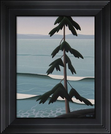 Framed Above The Surf Print