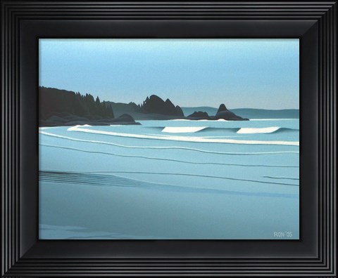 Framed Cox Bay Headland Print