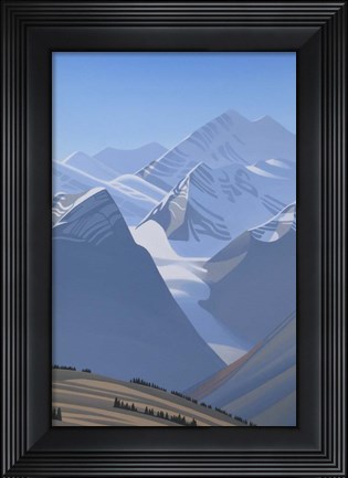 Framed Mountains Print