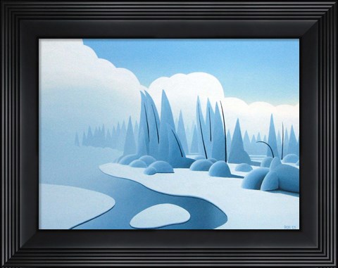Framed Winter Mist Print