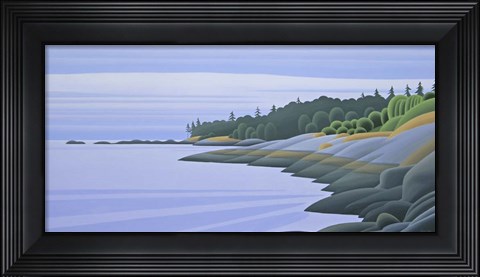 Framed Arbutus Point Clouds Print