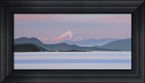 Framed Mount Baker - Evening Print