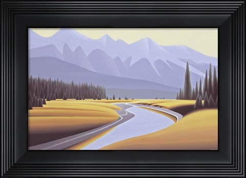 Framed Kootenay River Dawn Print