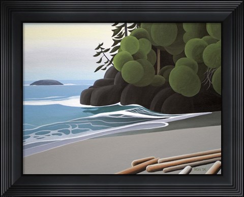 Framed Quiet Surf Print