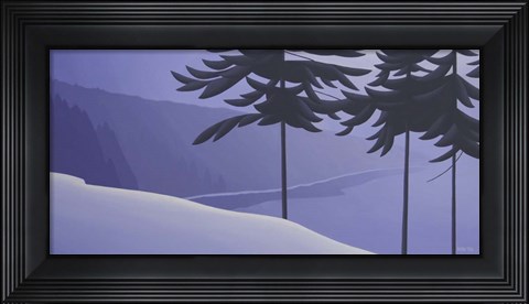 Framed Seabank Winter Print