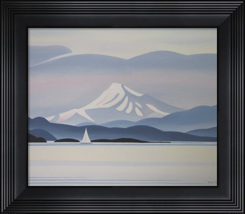 Framed White Sail Print