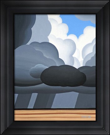 Framed Wheat Fields Print