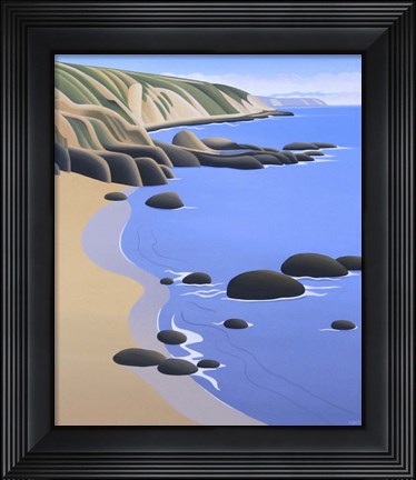 Framed Ochre Bluffs Print