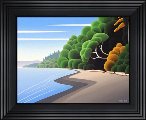 Framed Coastal Autumn Print